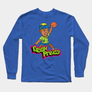 Fresh Prince  // Basketball Cartoon Long Sleeve T-Shirt